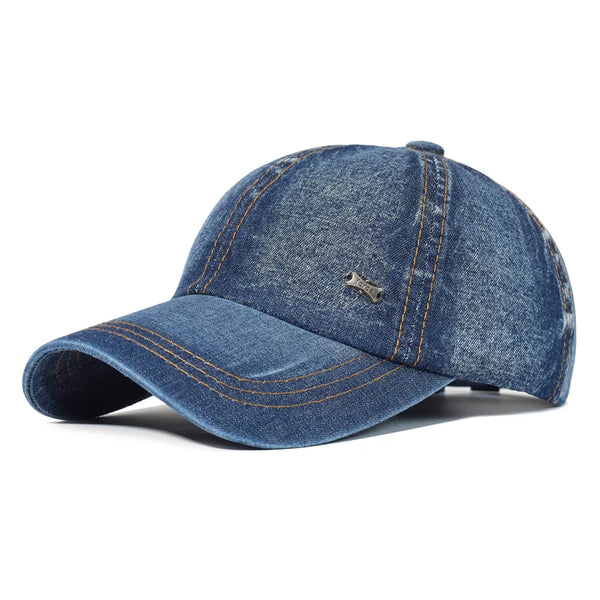 Casquette Classique en Denim Délavé
