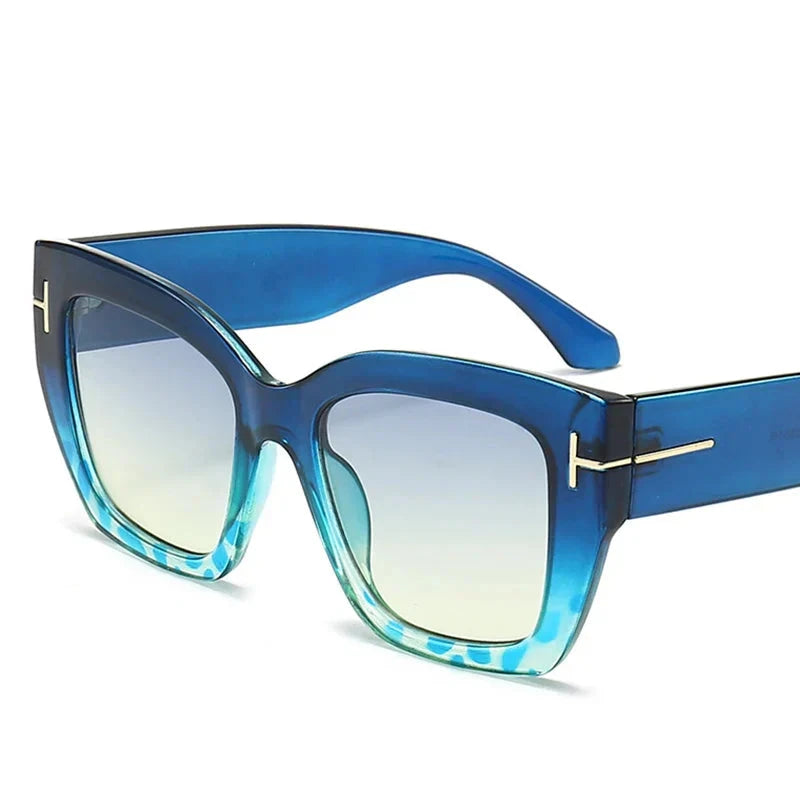 Damen Sonnenbrille Cat-Eye | Designer Sonnenbrille mit Farbverlauf braun [ Herrenkollektion - Brille - Sonnenbrille ] 215 - Damen Sonnenbrille Cat-Eye Gratti Offiziell 