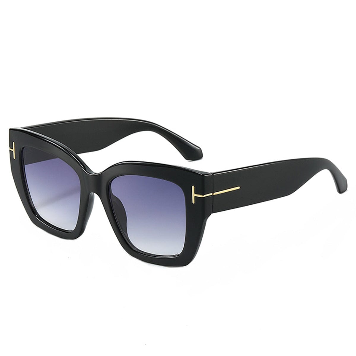 Damen Sonnenbrille Cat-Eye | Designer Sonnenbrille mit Farbverlauf braun [ Herrenkollektion - Brille - Sonnenbrille ] 215 - Damen Sonnenbrille Cat-Eye Gratti Offiziell Schwarz 