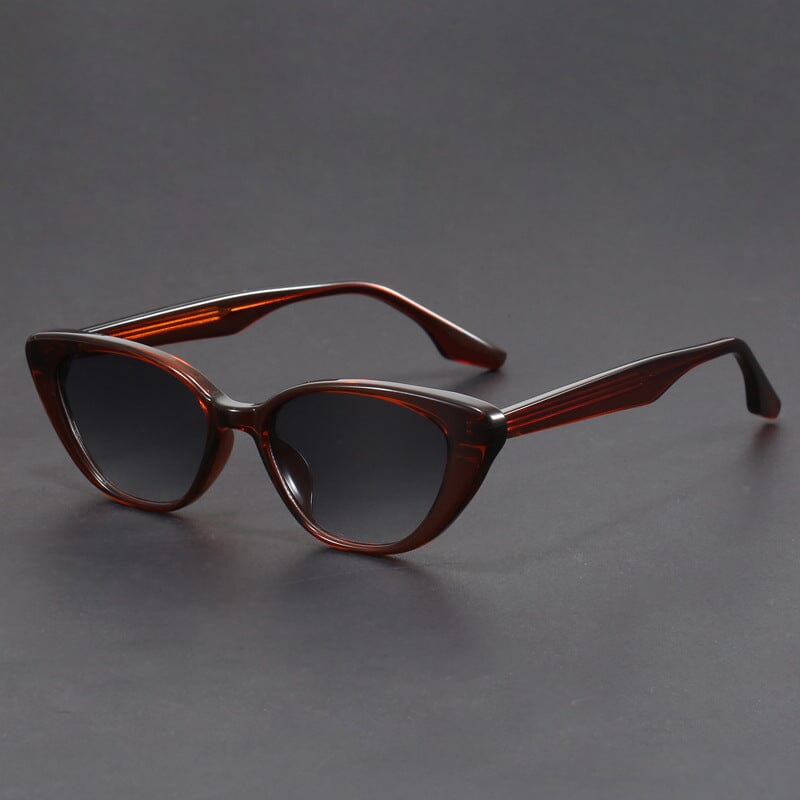Damen Sonnenbrille Cat-Eye | Retro Brille mit Schildpatt-Bügeln blau [ Herrenkollektion - Sonnenbrille - Freizeitbrille ] 231 - Damen Sonnenbrille Cat-Eye Gratti Offiziell Bernstein 