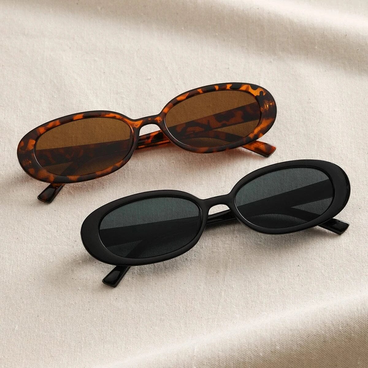 Damen Sonnenbrillen Set Retro | Ovale Brillen Schildpatt und Schwarz [ Herrenkollektion - Sonnenbrille - Freizeitbrille ] 224 - Damen Sonnenbrillen Set Retro Gratti Offiziell 1 kaufen 1 gratis! 
