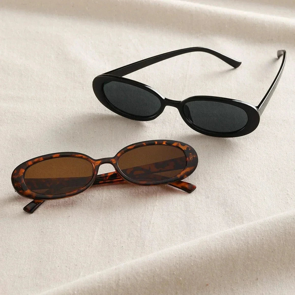 Damen Sonnenbrillen Set Retro | Ovale Brillen Schildpatt und Schwarz [ Herrenkollektion - Sonnenbrille - Freizeitbrille ] 224 - Damen Sonnenbrillen Set Retro Gratti Offiziell 