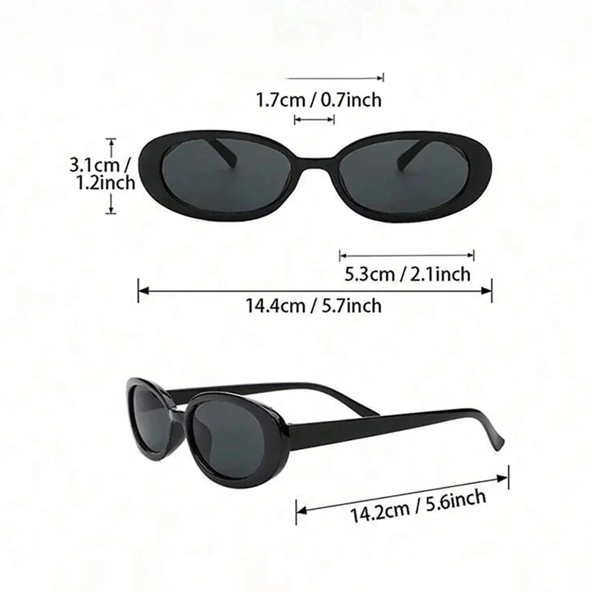 Damen Sonnenbrillen Set Retro | Ovale Brillen Schildpatt und Schwarz [ Herrenkollektion - Sonnenbrille - Freizeitbrille ] 224 - Damen Sonnenbrillen Set Retro Gratti Offiziell 