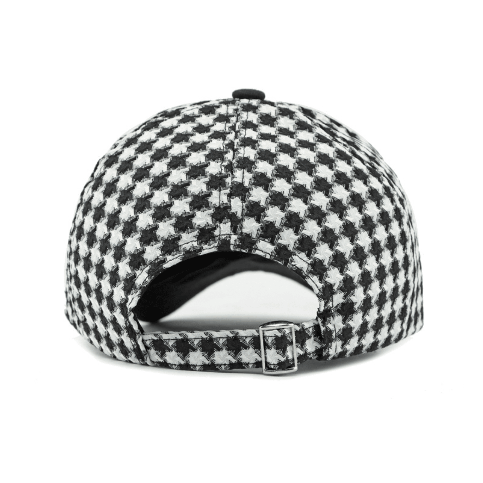 Herren Baseball Cap Hahnentrittmuster | Lässige Kappe mit schwarzem Schirm [ Herrenkollektion - Caps - Accessoires ] 173 - Herren Baseball Cap Hahnentrittmuster Gratti Paris 