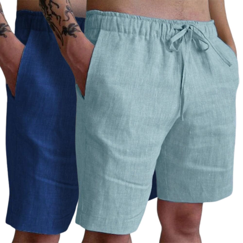 Herren Baumwollshorts mit Kordelzug | Bequeme Sommershorts Freizeithose [ Herrenkollektion - Shorts - Frühling & Sommer '25 ] 21 - Herren Baumwollshorts mit Kordelzug Gratti Paris 