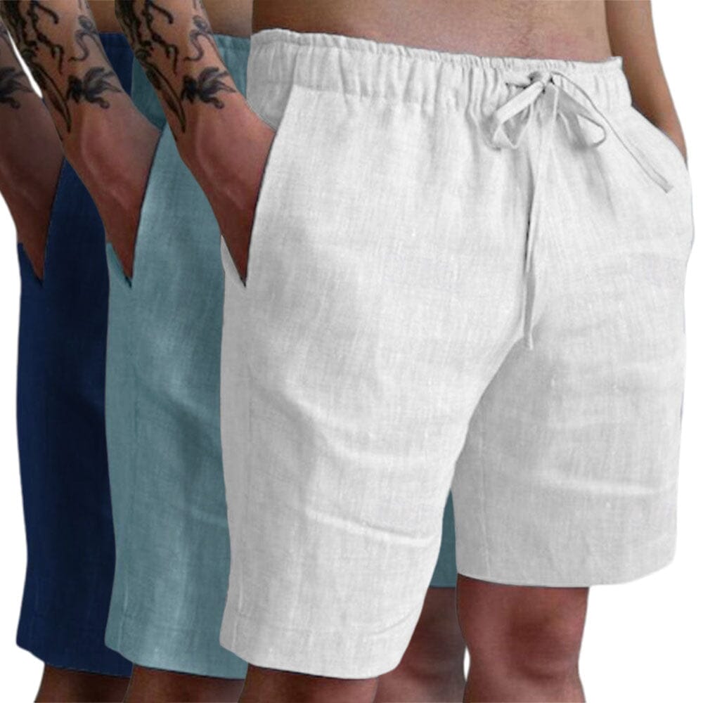 Herren Baumwollshorts mit Kordelzug | Bequeme Sommershorts Freizeithose [ Herrenkollektion - Shorts - Frühling & Sommer '25 ] 21 - Herren Baumwollshorts mit Kordelzug Gratti Paris 
