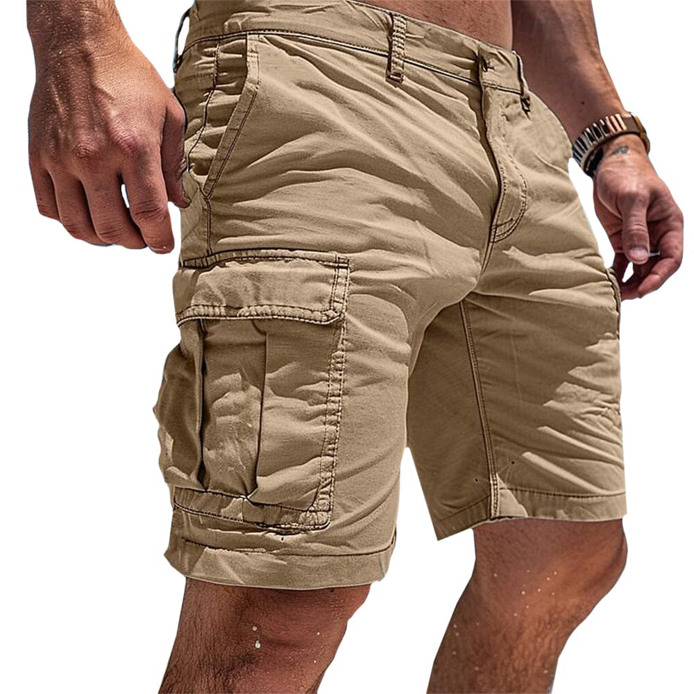 Herren Cargo Shorts Sommerhose | Bequeme Shorts mit Seitentaschen [ Herrenkollektion - Shorts - Frühling & Sommer '25 ] 36 - Herren Cargo Shorts Sommerhose Gratti Paris Beige S 
