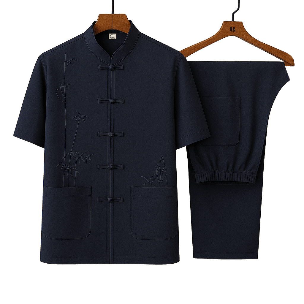 Herren Kung Fu Anzug | Traditionelles Stehkragen Set [ Herrenkollektion - Leinensets - Frühling & Sommer '25 ] 43 - Herren Kung Fu Anzug Gratti Paris 