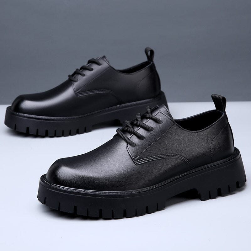 Herren Leder Schuhe | Robuste Casual Schuhe mit Chunky Sohle grau [ Herrenkollektion - Schuhe - Elegante Schuhe ] 268 - Herren Leder Schuhe Gratti Offiziell 