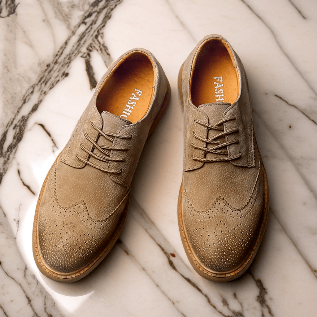 Herren Leder Sneaker Brogue | Elegante Casualschuhe schwarz [ Herrenkollektion - Schuhe - Elegante Schuhe ] 263 - Herren Leder Sneaker Brogue Gratti Offiziell 