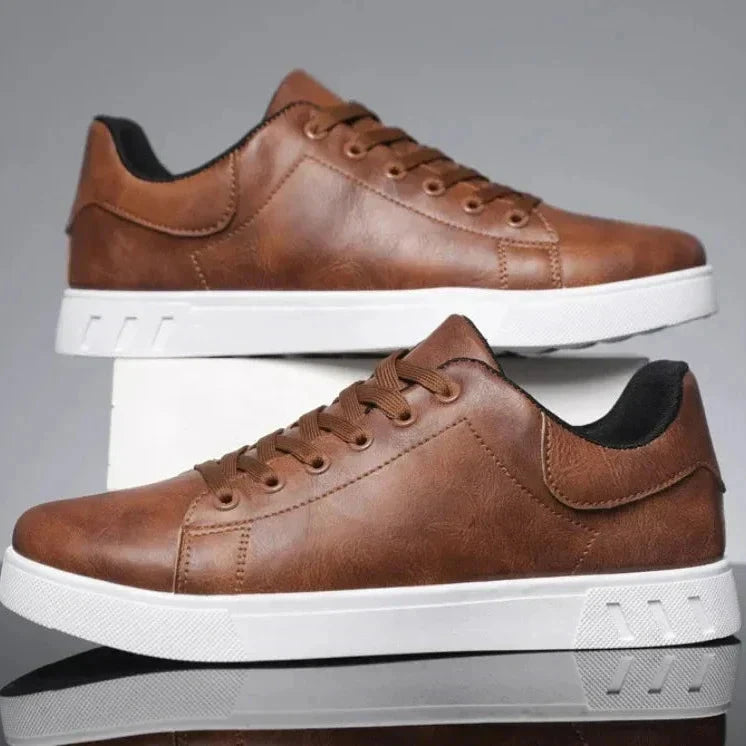 Herren Leder Sneaker | Lässige Schnürschuhe braun [ Herrenkollektion - Schuhe - Turnschuhe ] 272 - Herren Leder Sneaker Gratti Offiziell 