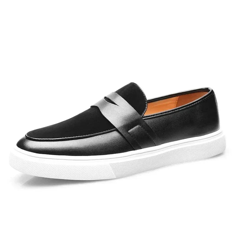 Herren Leder Sneaker | Lässige Schnürschuhe schwarz [ Herrenkollektion - Schuhe - Turnschuhe ] 283 - Herren Leder Sneaker Gratti Offiziell 