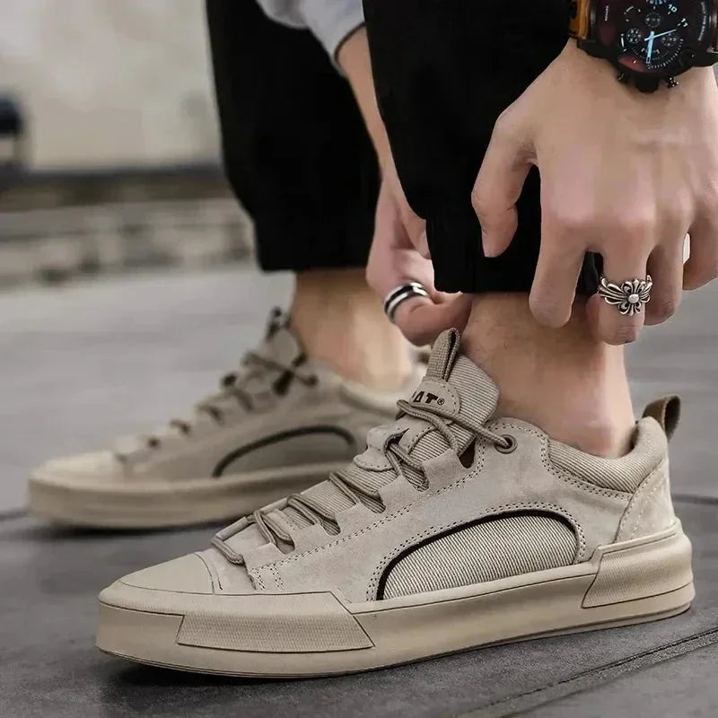 Herren Leder Sneaker | Robuste Freizeitschuhe [ Herrenkollektion - Schuhe - Turnschuhe ] 247 - Herren Leder Sneaker Gratti Offiziell 