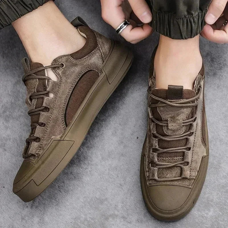 Herren Leder Sneaker | Robuste Freizeitschuhe [ Herrenkollektion - Schuhe - Turnschuhe ] 247 - Herren Leder Sneaker Gratti Offiziell 