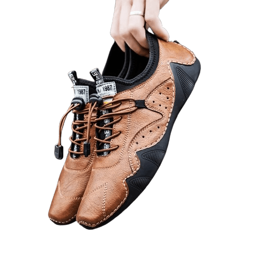 Herren Lederschuhe Casual | Robuste Freizeitschuhe braun [ Herrenkollektion - Schuhe - Elegante Schuhe ] 254 - Herren Lederschuhe Casual Gratti Offiziell 