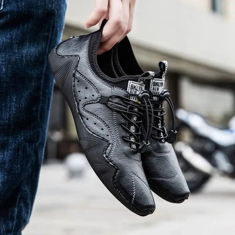 Herren Lederschuhe Casual | Robuste Freizeitschuhe braun [ Herrenkollektion - Schuhe - Elegante Schuhe ] 254 - Herren Lederschuhe Casual Gratti Offiziell 