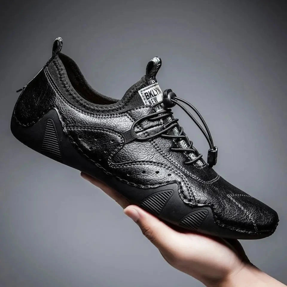 Herren Lederschuhe Casual | Robuste Freizeitschuhe braun [ Herrenkollektion - Schuhe - Elegante Schuhe ] 254 - Herren Lederschuhe Casual Gratti Offiziell 