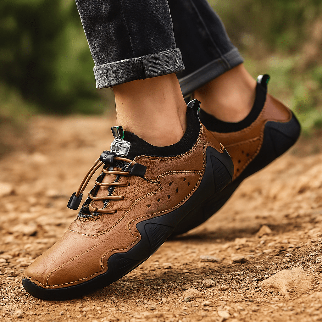 Herren Lederschuhe Casual | Robuste Freizeitschuhe braun [ Herrenkollektion - Schuhe - Elegante Schuhe ] 254 - Herren Lederschuhe Casual Gratti Offiziell 