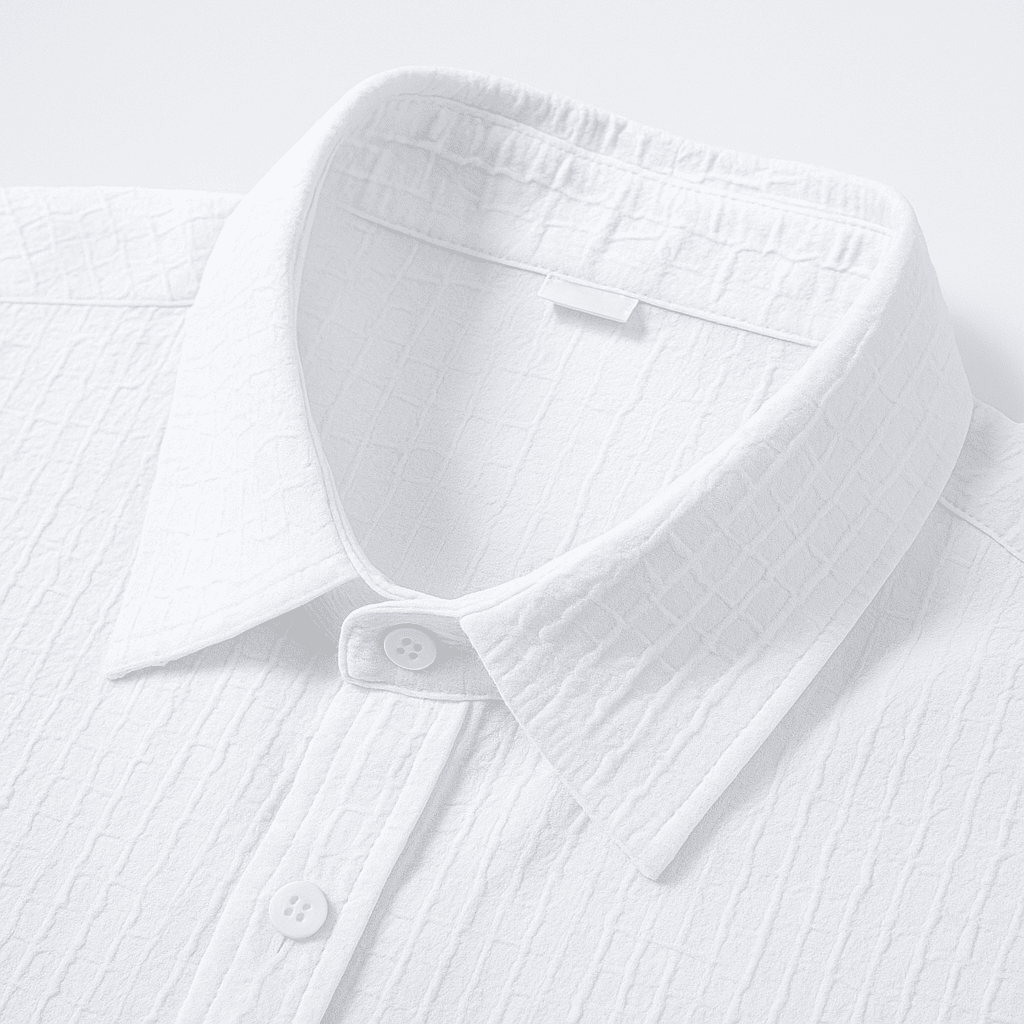 Herren Leinen Set Kurzarm | Lässiges Sommer Outfit weiß [ Herrenkollektion - Leinensets - Frühling & Sommer '25 ] 298 - Herren Leinen Set Kurzarm Gratti Paris 