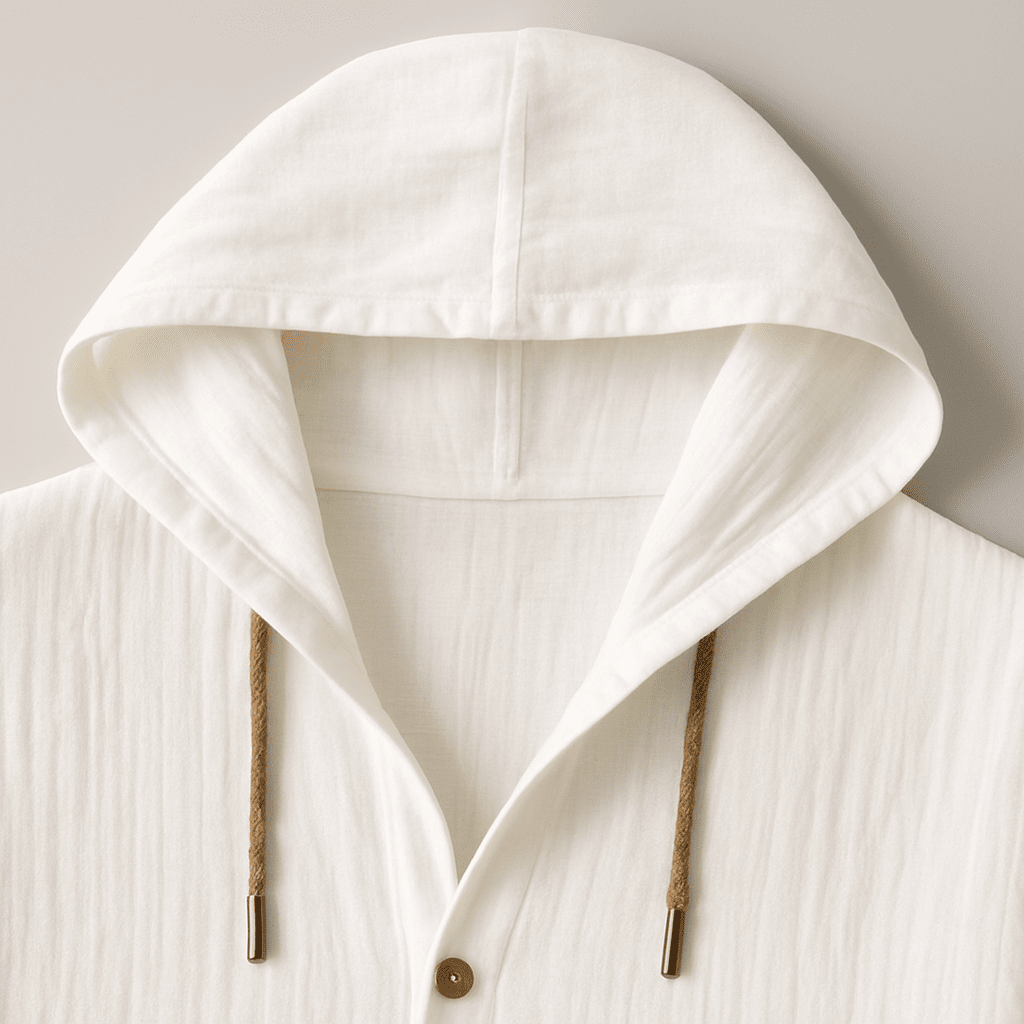 Herren Leinenhemd mit Kapuze | Lässiges Sommerhemd Marineblau [ Herrenkollektion - Jacken - Leinenhemden ] 291 - Herren Leinenhemd mit Kapuze Gratti Offiziell 