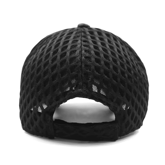 Herren Mesh Cap Wabenstruktur | Atmungsaktive Sport Kappe verstellbar schwarz [ Herrenkollektion - Caps - Accessoires ] 182 - Herren Mesh Cap Wabenstruktur Gratti Paris 