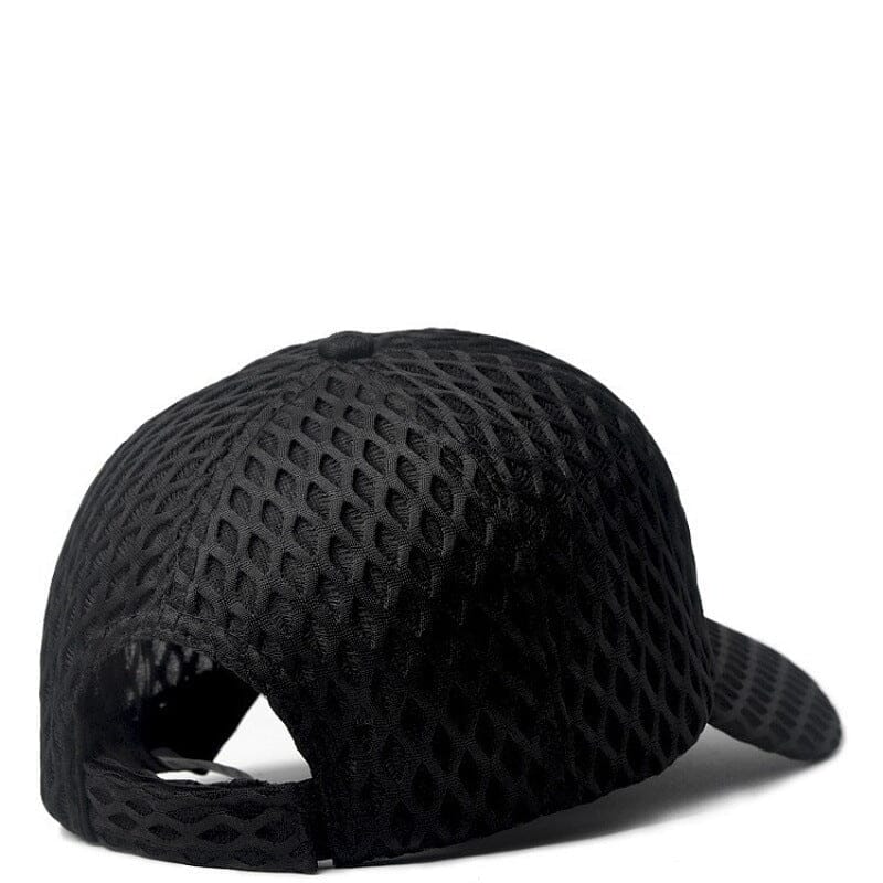 Herren Mesh Cap Wabenstruktur | Atmungsaktive Sport Kappe verstellbar schwarz [ Herrenkollektion - Caps - Accessoires ] 182 - Herren Mesh Cap Wabenstruktur Gratti Paris 