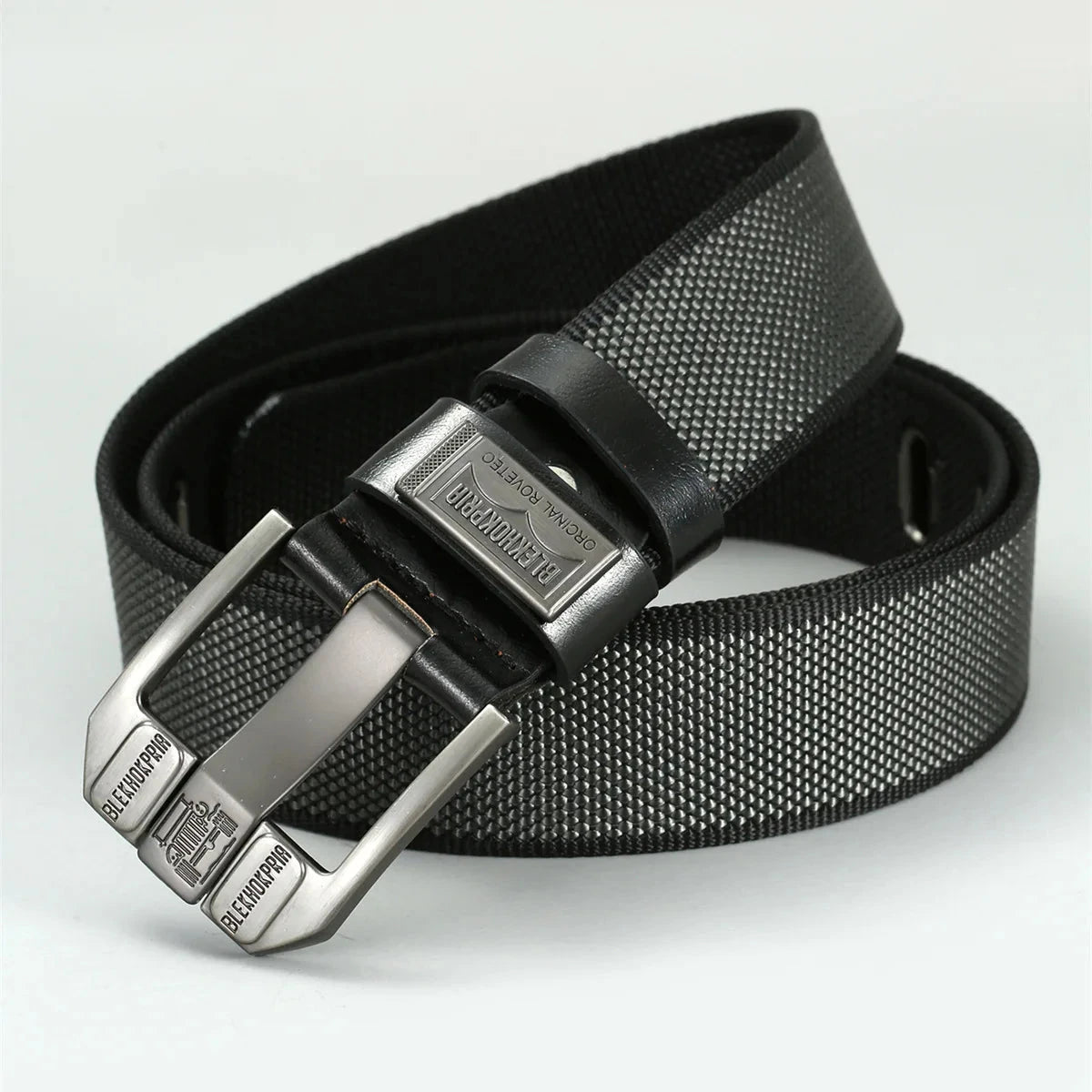 Herren Outdoor Gürtel Canvas | Robuster Nylongürtel mit D-Ring schwarz [ Herrenkollektion - Gürtel - Accessoires ] 180 - Herren Outdoor Gürtel Canvas Gratti Paris 