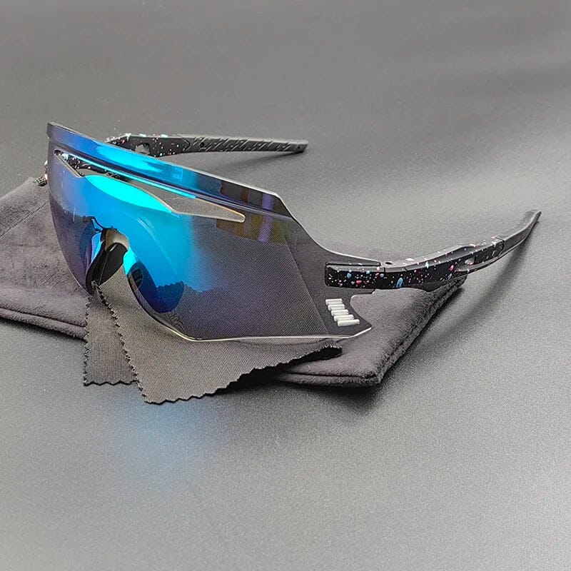 Herren Performance Sonnenbrille | Sportbrille verspiegelt für Radfahrer [ Herrenkollektion - Sonnenbrille - Freizeitbrille ] 230 - Herren Performance Sonnenbrille Gratti Offiziell Arktische Spritzer 