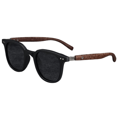 Herren Polarisierte Sonnenbrille Holz | Modische Brille mit Holzmaserung schwarz [ Herrenkollektion - Sonnenbrille - Freizeitbrille ] 223 - Herren Polarisierte Sonnenbrille Holz Gratti Offiziell 