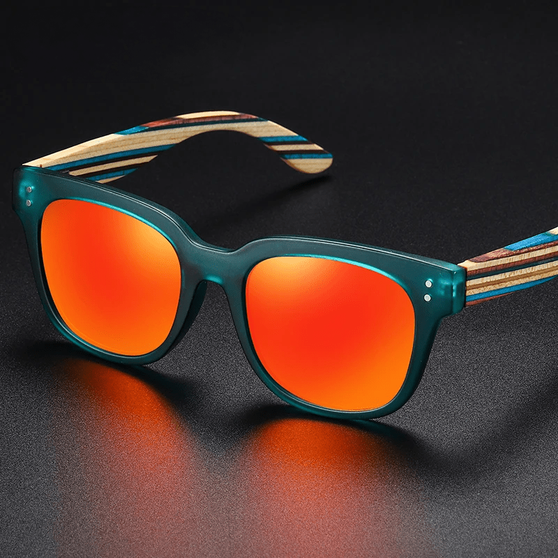 Herren Polarisierte Sonnenbrille | Holzbügel Sonnenbrille verspiegelt [ Herrenkollektion - Sonnenbrille - Freizeitbrille ] 228 - Herren Polarisierte Sonnenbrille Gratti Offiziell 