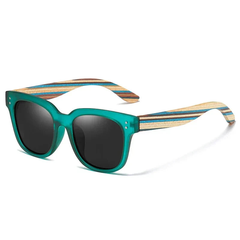 Herren Polarisierte Sonnenbrille | Holzbügel Sonnenbrille verspiegelt [ Herrenkollektion - Sonnenbrille - Freizeitbrille ] 228 - Herren Polarisierte Sonnenbrille Gratti Offiziell Schwarz 