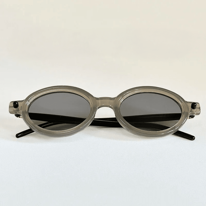 Herren Runde Sonnenbrille Retro | Vintage Brille zweifarbig schwarz-weiß [ Herrenkollektion - Sonnenbrille - Freizeitbrille ] 241 - Herren Runde Sonnenbrille Retro Gratti Offiziell 