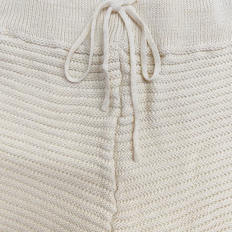 Herren Shorts gestreift | Lässige Strandshorts mit Kordelzug weiß [ Herrenkollektion - Shorts - Frühling & Sommer '25 ] 112 - Herren Shorts gestreift Gratti Paris 