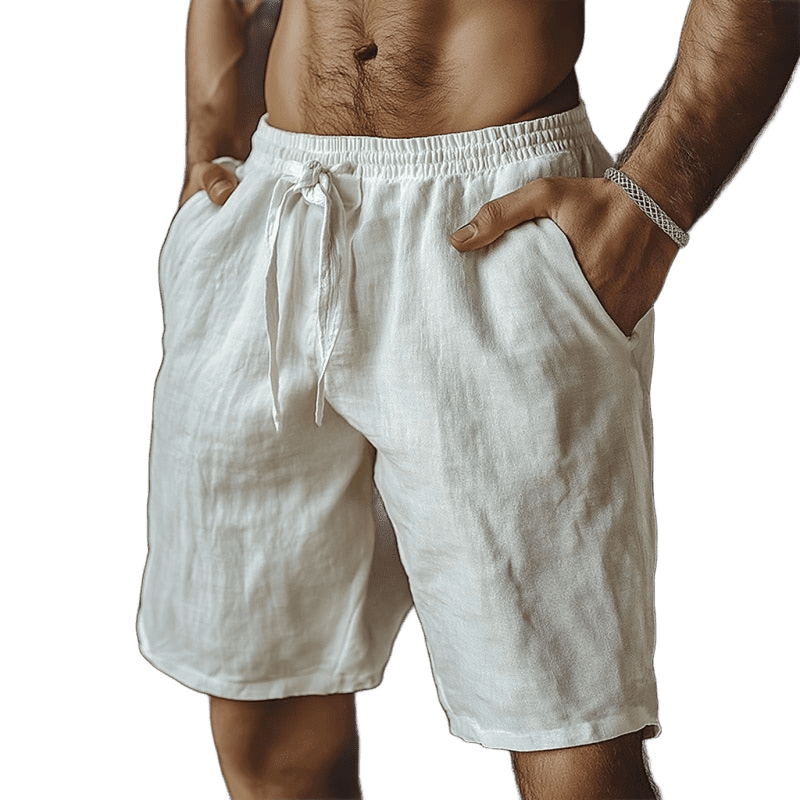 Herren Sommershorts Baumwolle | Bequeme Shorts mit Kordelzug [ Herrenkollektion - Shorts - Frühling & Sommer '25 ] 10 - Herren Sommershorts Baumwolle Gratti Paris 