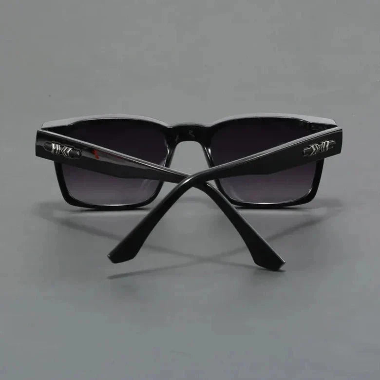 Herren Sonnenbrille polarisiert | Quadratische Brille mit Schildpatt-Bügeln hellblau [ Herrenkollektion - Sonnenbrille - Freizeitbrille ] 242 - Herren Sonnenbrille polarisiert Gratti Offiziell 