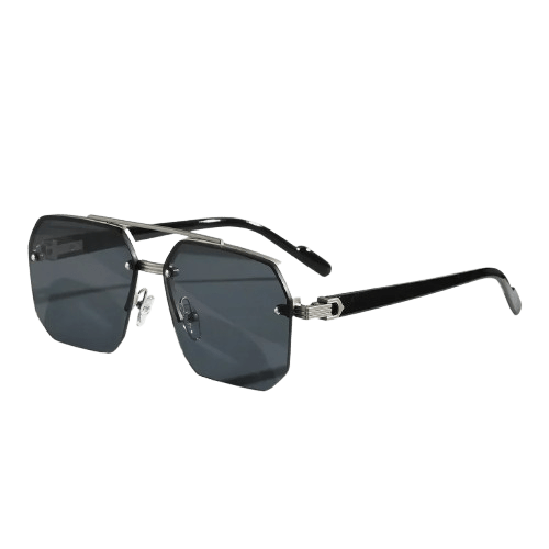 Herren Sonnenbrille polarisiert | Randlose Designer Sonnenbrille Hexagonal [ Herrenkollektion - Brille - Sonnenbrille ] 185 - Herren Sonnenbrille polarisiert Gratti Offiziell 