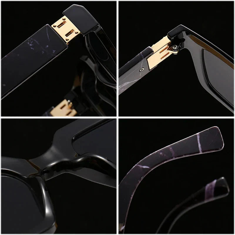 Herren Sonnenbrille quadratisch | Designer Luxus Sonnenbrille beige-lila [ Herrenkollektion - Sonnenbrille - Freizeitbrille ] 238 -Herren Sonnenbrille quadratisch Gratti Offiziell 