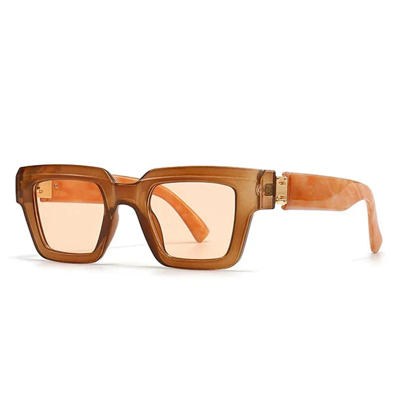 Herren Sonnenbrille quadratisch | Designer Luxus Sonnenbrille beige-lila [ Herrenkollektion - Sonnenbrille - Freizeitbrille ] 238 -Herren Sonnenbrille quadratisch Gratti Offiziell 