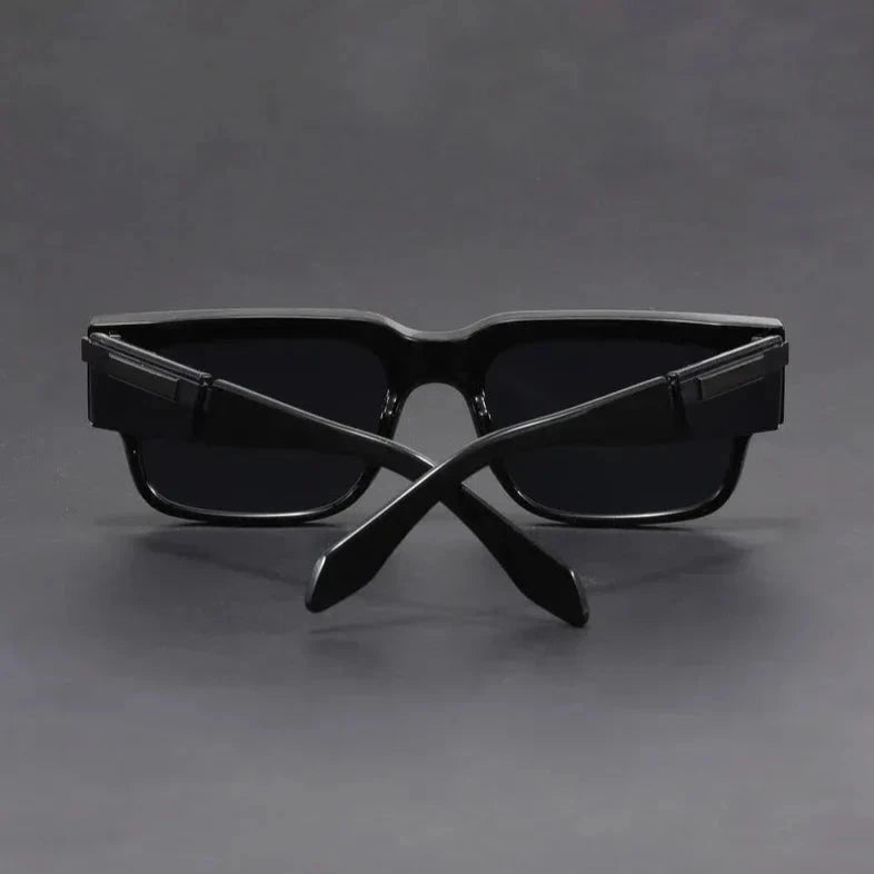 Herren Sonnenbrille quadratisch | Klobige Sonnenbrille Acetat schwarz [ Herrenkollektion - Sonnenbrille - Freizeitbrille ] 245 - Herren Sonnenbrille quadratisch Gratti Offiziell 