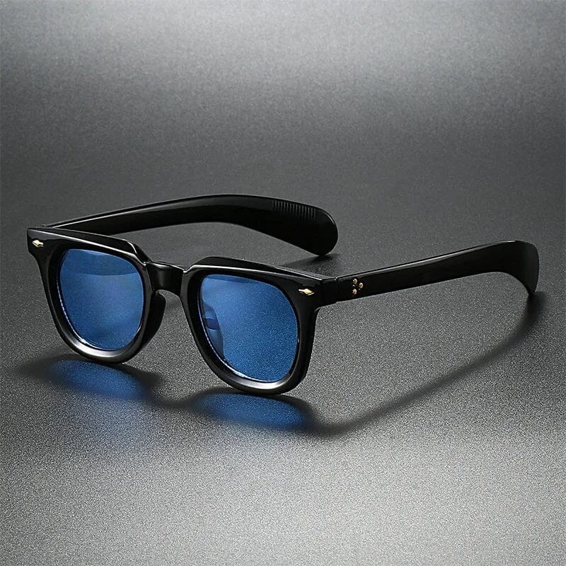 Herren Sonnenbrille Retro | Schildpatt Brille mit gelben Gläsern [ Herrenkollektion - Sonnenbrille - Freizeitbrille ] 227 - Herren Sonnenbrille Retro Gratti Offiziell Schwarz 