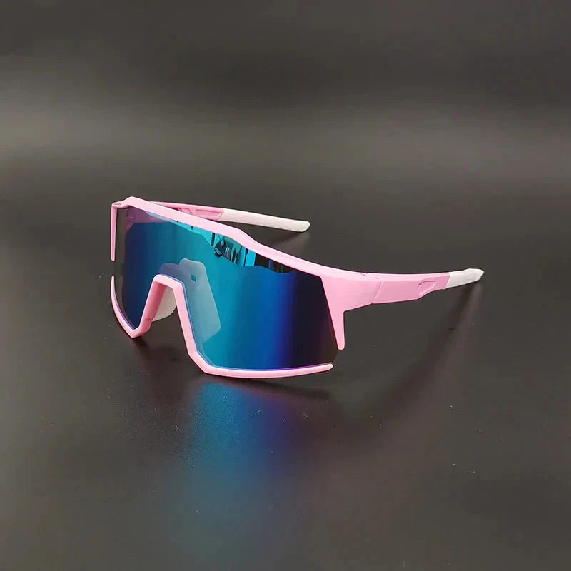 Herren Sport Sonnenbrille | Monoscheibe Visierbrille schwarz [ Herrenkollektion - Sonnenbrille - Freizeitbrille ] 222 - Herren Sport Sonnenbrille Gratti Offiziell Flamingo 