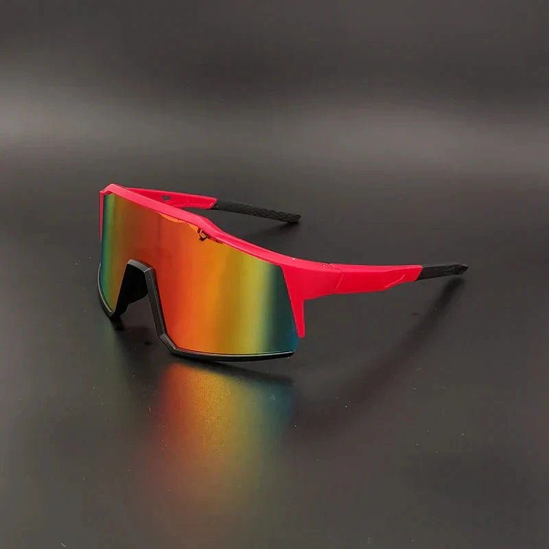 Herren Sport Sonnenbrille | Monoscheibe Visierbrille schwarz [ Herrenkollektion - Sonnenbrille - Freizeitbrille ] 222 - Herren Sport Sonnenbrille Gratti Offiziell Inferno Rot 