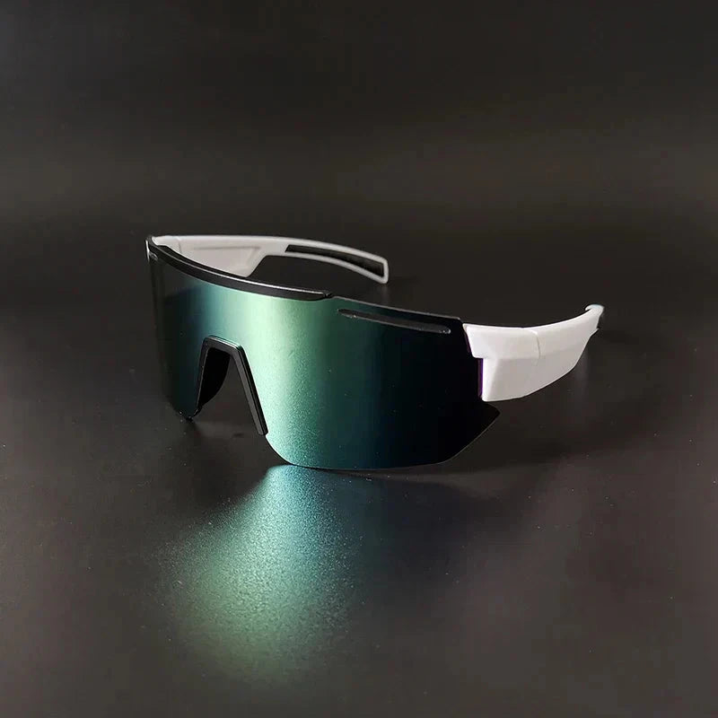Herren Sport Sonnenbrille | Monoscheibe Visierbrille weiß [ Herrenkollektion - Sonnenbrille - Freizeitbrille ] 229 - Herren Sport Sonnenbrille Gratti Offiziell Arktisfrost 