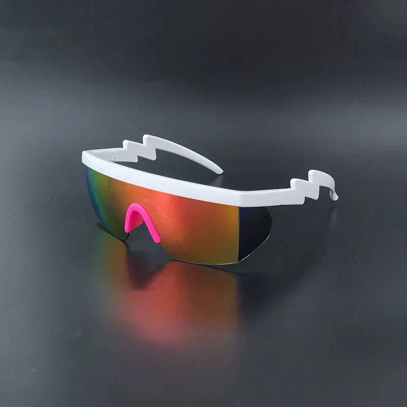 Herren Sport Sonnenbrille Retro | Visierbrille mit verspiegelten Gläsern weiß [ Herrenkollektion - Sonnenbrille - Freizeitbrille ] 216 - Herren Sport Sonnenbrille Retro Gratti Offiziell Weiß 