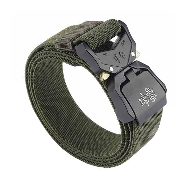 Herren Taktischer Gürtel | Outdoor Gürtel mit Schnellverschluss schwarz [ Herrenkollektion - Gürtel - Accessoires ] 58 - Herren Taktischer Gürtel Gratti Paris Armeegrün 125cm 