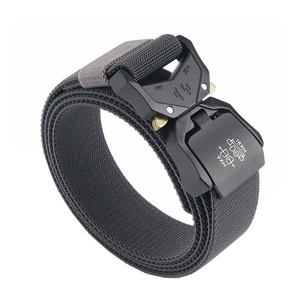 Herren Taktischer Gürtel | Outdoor Gürtel mit Schnellverschluss schwarz [ Herrenkollektion - Gürtel - Accessoires ] 58 - Herren Taktischer Gürtel Gratti Paris Dunkelgrau 125cm 