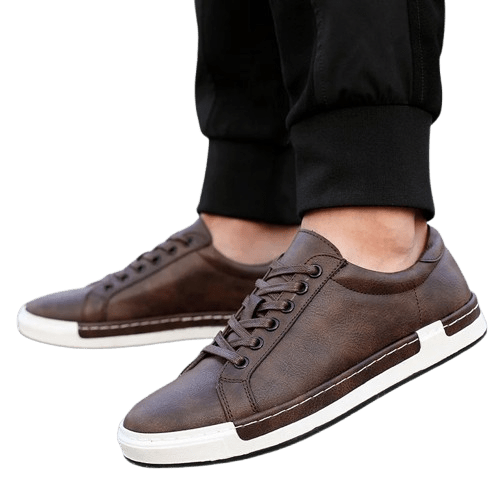 Herren Veloursleder Schuhe | Lässige Leder Sneaker braun [ Herrenkollektion - Schuhe - Turnschuhe ] 259 - Herren Veloursleder Schuhe Gratti Offiziell 