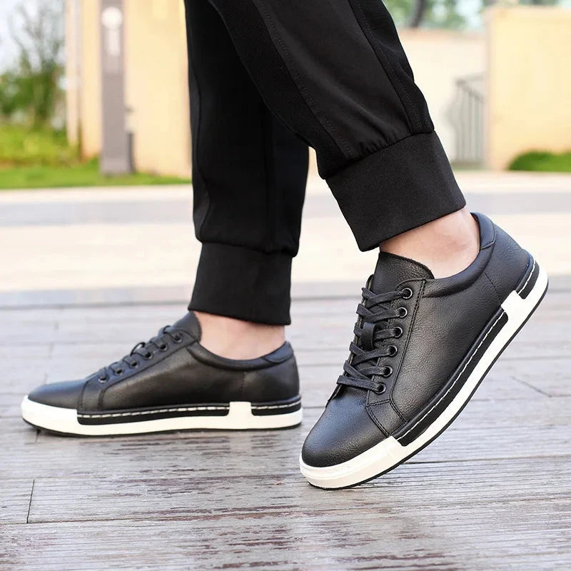 Herren Veloursleder Schuhe | Lässige Leder Sneaker braun [ Herrenkollektion - Schuhe - Turnschuhe ] 259 - Herren Veloursleder Schuhe Gratti Offiziell Schwarz 11 